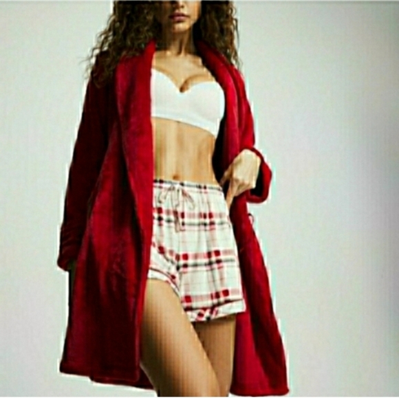 Red Robe Short Soma Luxury Soft Valentine S/M NWT ๐ฅฐ RETAIL $84- - Picture 3 of 9